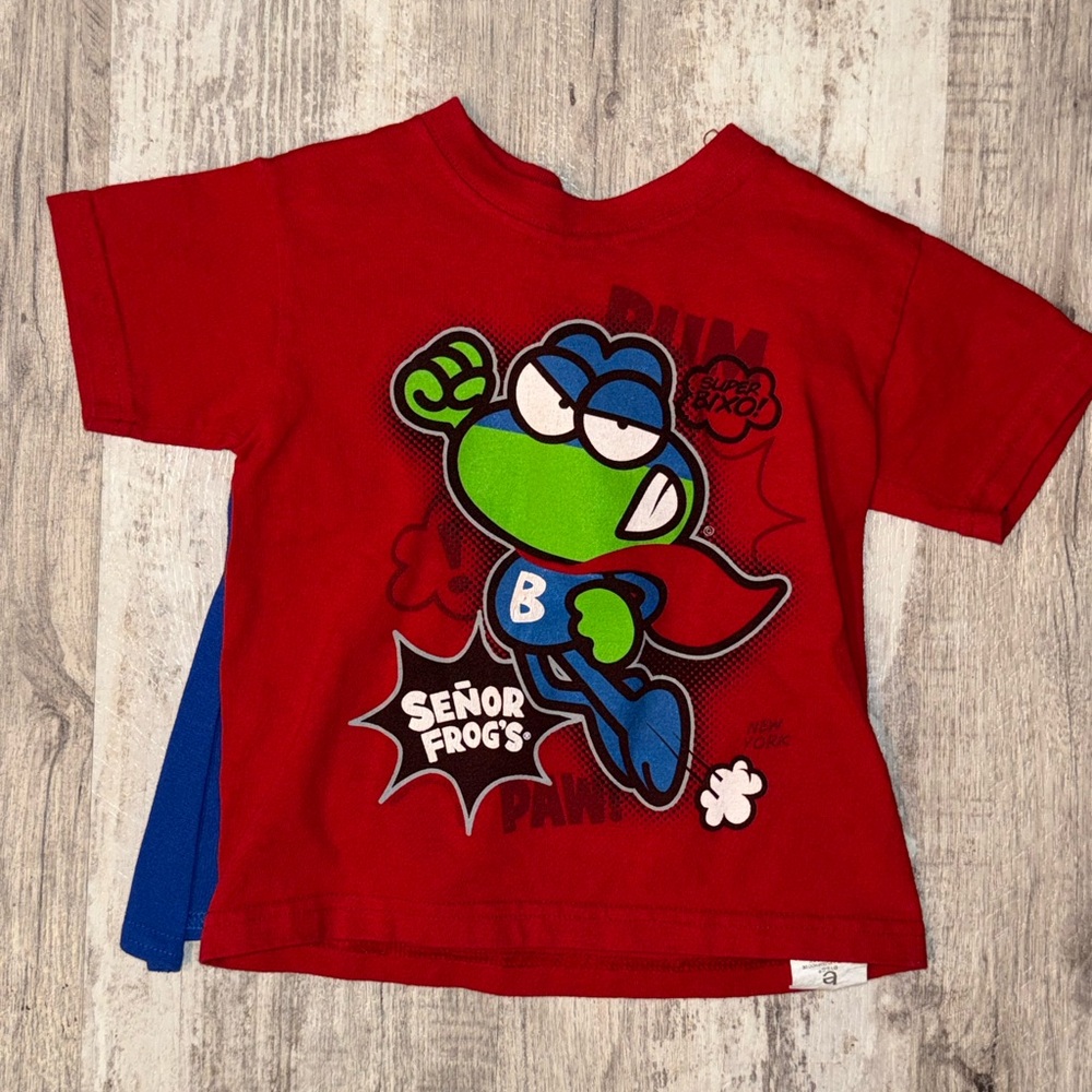 **4 for $15**Red Kids Superhero T-Shirt